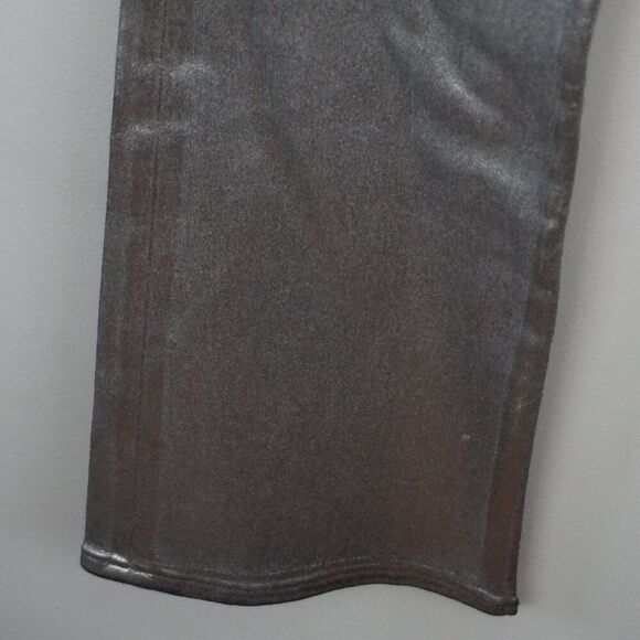 New Joe's Jeans Hi (rise) Honey Curvy Coated Bootcut Jeans in Gunmetal size 29 - Picture 6 of 16